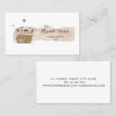 スタイリッシュエレガント絵を描線金ゴールドグリッター洗浄 名刺 (正面/裏面)