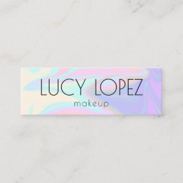 スタイリッシュエレガント雛ホログラフィック化粧 スキニー名刺