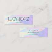 スタイリッシュエレガント雛ホログラフィック化粧 スキニー名刺 (正面/裏面)