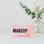 スタイリッシュエレガント雛ホログラフィック化粧 名刺 (スタンド正面)