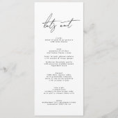 スタイリッシュエレガント食べLet & White結婚's プログラム (正面)