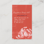 スタイリッシュエレガントMonogram Red 名刺 (裏面)