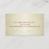 スタイリッシュエレガントProffesional Water Color花 名刺 (裏面)