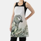 スタイリッシュオウム全掛けプリントエプロン エプロン (インサイチュ)