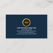 スタイリッシュオーディオディスプレイサウンドエンジニアDeejay 名刺 (裏面)