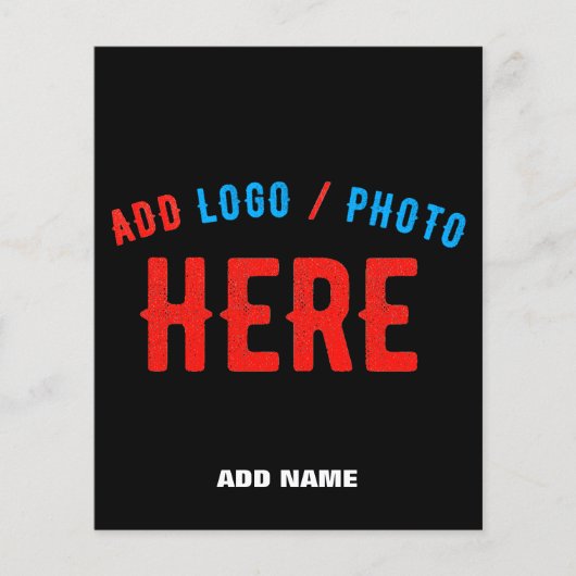 スタイリッシュカスタマイズモダン可能なブラック検証済みブランド チラシ (正面)