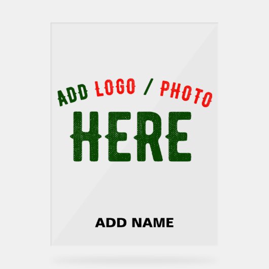 スタイリッシュカスタマイズ可澄ん能な検証済みブランド アクリルサイン (正面)