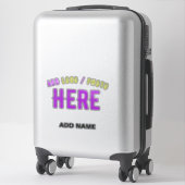 スタイリッシュカスタマイズ可澄ん能な検証済みブランド シール (スーツケース)