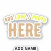 スタイリッシュカスタマイズ可澄ん能な検証済みブランド シール (正面)