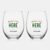 スタイリッシュカスタマイズ可澄ん能な検証済みブランド ステムなしワイングラス (裏面)