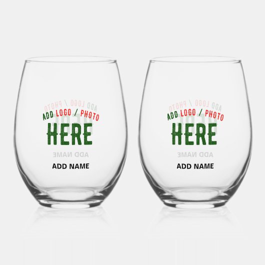 スタイリッシュカスタマイズ可澄ん能な検証済みブランド ステムなしワイングラス (正面)