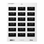 スタイリッシュカスタマイズ可能な文字縁ど ラベル (フルシート)