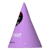 スタイリッシュカスタムおもしろい薄紫 パーティーハット (右)