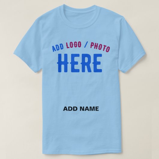 スタイリッシュカスタムモダンスワッグスカイブルー検証済みブランド Tシャツ (デザイン正面)