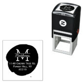 スタイリッシュカスタムモノグラムインクスポット セルフインキングスタンプ (インサイチュ)