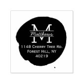 スタイリッシュカスタムモノグラムインクスポット セルフインキングスタンプ (デザイン)