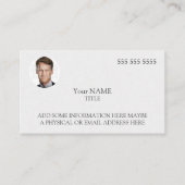 スタイリッシュカスタム写真 名刺 (正面)