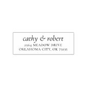 スタイリッシュカスタム差出人住所結婚名 セルフインキングスタンプ (デザイン)