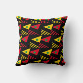 スタイリッシュカスタム民族幾何三角形モノグラム クッション (裏面)