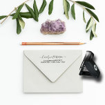 スタイリッシュカスタムScript Name & Address ポケットスタンプ<br><div class="desc">スタイリッシュカスタムScript Name & Address Pocket Stamp</div>