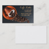 スタイリッシュカフェ流モダン行喫茶店 名刺 (正面/裏面)