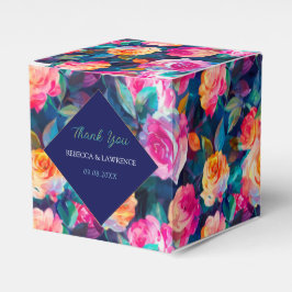 スタイリッシュカラフルの結婚花 フェイバーボックス