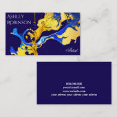 スタイリッシュカラフルアーティス絵を描デコ 名刺 (正面/裏面)