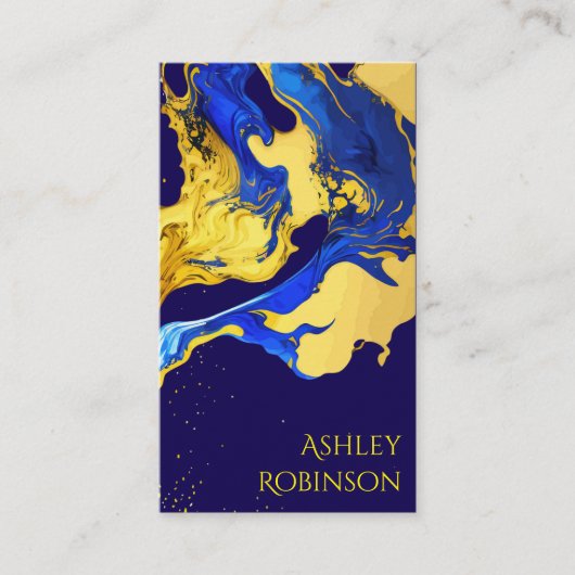 スタイリッシュカラフルアーティス絵を描デコ 名刺 (正面)