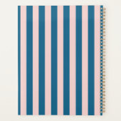 スタイリッシュカラフルストライプパーソナライズされたプランナー プランナー手帳 (裏面)