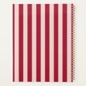 スタイリッシュカラフルストライプパーソナライズされたプランナー プランナー手帳 (裏面)