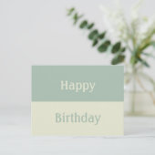 スタイリッシュカラフルモダンユニーク ポストカード (スタンド正面)