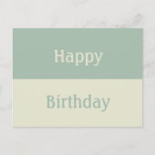 スタイリッシュカラフルモダンユニーク ポストカード (正面)