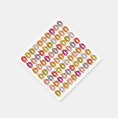 スタイリッシュカラフル唇#26 スタンダードカクテルナプキン (角)