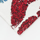 スタイリッシュカラフル唇#39 フリースブランケット (角)