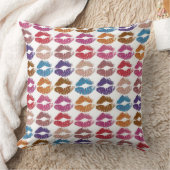 スタイリッシュカラフル唇#6 クッション (ブランケット)