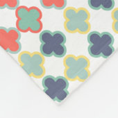 スタイリッシュカラフル抽象芸術幾何学模様 フリースブランケット (角)