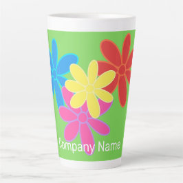 スタイリッシュカラフル抽象芸術 カフェラテマグ