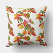 スタイリッシュカラフル紅葉の水色パターン クッション (裏面)