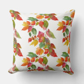 スタイリッシュカラフル紅葉の水色パターン クッション (正面)