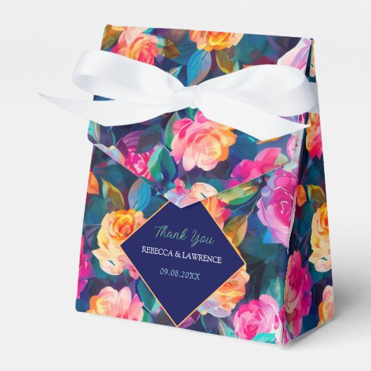 スタイリッシュカラフル結婚の天幕 フェイバーボックス (正面サイド)