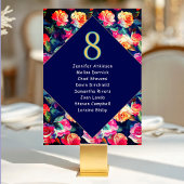 スタイリッシュカラフル結婚の席 テーブルナンバー