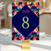 スタイリッシュカラフル結婚花 テーブルナンバー