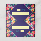 スタイリッシュカラフル結婚花 プレイスカード (外部開封)