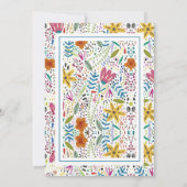 スタイリッシュカラフル花 招待状 (裏面)