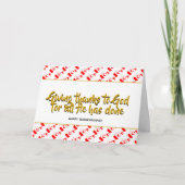 スタイリッシュカ与えダの感謝してい感謝 シーズンカード (正面)