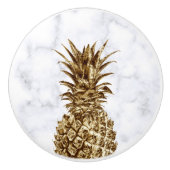 スタイリッシュガーリーかわいらし金ゴールド セラミックノブ (正面)