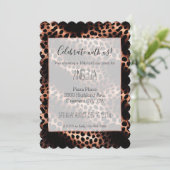スタイリッシュガーリーバラ金ゴールドブラックレオパード 招待状 (スタンド正面)