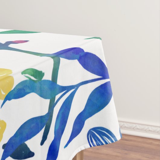 スタイリッシュガーリーピンクの花の手絵を描の テーブルクロス (インサイチュ)