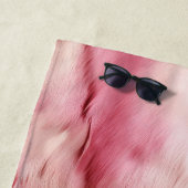 スタイリッシュガーリー白動物 ビーチタオル (インサイチュ)