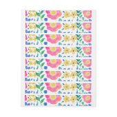 スタイリッシュガーリー花手絵を描デザイン ラップアラウンドラベル (シート)